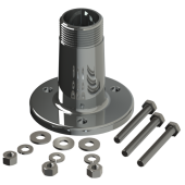 Chrome-Plated Brass Antenna Base Fixed 1" BSP