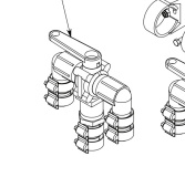 Parker 14011334AR 3-Way 3/4" MPT Ball Valve PVC