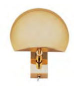 Hella Marine 2JA 006 886-001 - Halogen Interior Lamp 12v Brass Switch