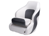 Talamex Captain Boat Seat Deluxe Duo White/Gray 60cm x 52cm x 66cm