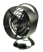 Hella Marine 8EV 003 366-012 - Two Speed “Turbo 2.0” Oscillating Fans, 12V Black Housing