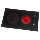 Kenyon Ceramic Hob Rotary Knob, 12.5A/240V - 3000w 1 X Ø16.5cm + 1 X Ø20.3cm