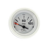 Veethree 31181E - White Domed Oil Pressure Meter 100psi (SW)