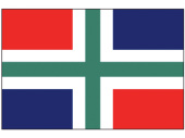 Marine Flag of Groningen Province of of the Kingdom of the Netherlands