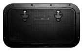 Allpa Aluminum Hatch, Outer Size 350x600mm, Cut Out Size 286x537mm, Black, Powder Coated