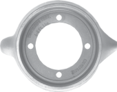 Zinc Anode Volvo Penta Saildrive, Ring 4 Mounting Holes For S-130 (OEM 875812)