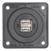 Berker USB Charging Socket A+A 12V, Anthracite 
