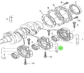 Nanni Diesel 970314248 - Main Bearing Case Assembly for N3.21 Engines
