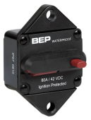 BEP 184100P-01-1 - Heavy Duty Panel Mount Circuit Breaker 100A, Manual Reset