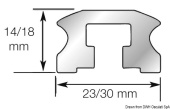 Osculati 68.746.02 - Sliding Bolt Track 2