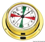 Osculati 28.680.11 - Barigo Tempo S Polished Clock with Radio Sectors