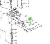 Nanni Diesel 970307866 - Fuel Injection Pump Control Rack for 3.75HE Engines