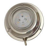 Hollex Surface-Mounted Ceiling Light Stainless Steel 304 12V 76mm Warm White LED