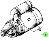 Bukh 510A6210 - M12 DIN 934-10 Dacromet Nut for DV Electric Start Engines