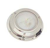 Allpa Stainless Steel LED Dome Light, Built-On, 12v/1,7w, LED 20x5ø, H32mm, Cool White