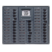 BEP Marine M32-DCSM - Millennium Series DC Circuit Breaker Panel With Digital Meters, 32SP DC12V