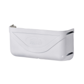 Allpa Plastic Storage Bin, White, Dim. 370x185x100mm