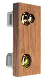 Foresti & Suardi Push Button Catch Flush Mounted Ø 2 cm Brass
