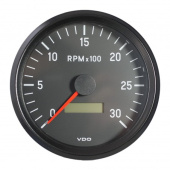 VDO 333-055-002G - Cockpit International Tachometer 3.000 RPM 100mm 12-24V