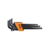 Beta 000960974 - Set Of 9 Ball Head Offset Hexagon Key Wrenches With Support
