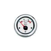 Vetus VLT24W - Voltmeter, Cream, 24 V (20-32V), Mounting Hole Ø 52 mm