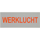 Marine Working Air (Compressed Air) Pipe Identification Sticker, Dutch, Soft PVC, 200×80 mm