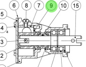 Jabsco 29306-0000 - Brass Wearplate ø38 mm