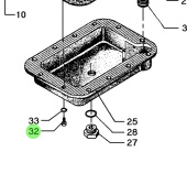 Bukh 501A2363 - Hex Socket Cap Screw M8x20 for DV24RME, DV29RME, DV32, DV36, and DV48 Engines
