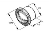 Webasto 79206100 - Air Exhaust With Hose Connection 45° Ø70 mm