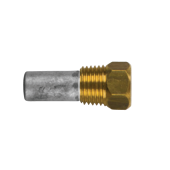 Tecnoseal 02150T - Martec Pencil Anode Ø10 L.15 Complete With Brass Plug 1/4''Bspt