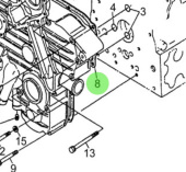 Nanni Diesel 970301925 - Timing Case Gasket for 4.190HE and N4 Engines
