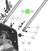 Alamarin Jet 10919 - Reducing Nipple for Jet-288 Water Jets
