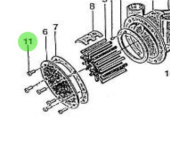 Nanni Diesel 970303677 - Sea Water Pump Cover Screw for F5B-9000 Pump
