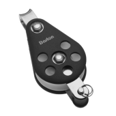 Barton N07111 – Single Fixed Eye Block with Becket Size 7 70mm, Plain Bearing, Ø70mm Sheave, Max Rope 14mm