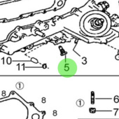 Nanni Diesel 970312071 - Oil System Plug for T4 and T6 Series Engines