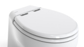Tecma T-278 - Polyester (MDF Core) Toilet Seat And Lid (White) Silence Plus/2G