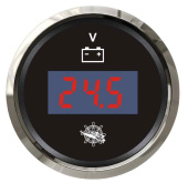 Osculati 27.321.40 - Digital Voltmeter 8/32 V Black/Glossy