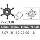 Finnord Jabsco 6303 John Impeller 09-824 P