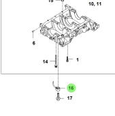 Bukh 21140-3A000 - Check Valve Assembly for S270J Cylinder Blocks