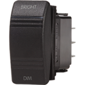 Blue Sea 8291 - Switch Contura SPDT On-Off-On Dimmer Black