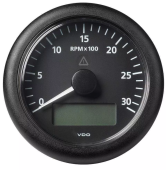 VDO A2C59512390 - ViewLine Tachometer 3.000 RPM Black 85mm