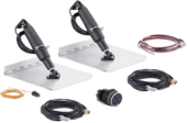 SeaStar STT3133R - Trim Tab Set Stroke 5.7cm Actuator 25cm Standard Tabs 12"X12"