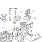 Nanni Diesel 970604622 - Heat Exchanger Mixer Gasket for HE Engines