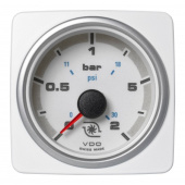 VDO A2C1338720001 - AcquaLink Turbo Pressure 2Bar White 52mm