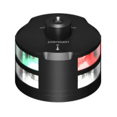 Lopolight 101-009W-FB-B - Navigation Light Tri-anchor, Windex Mounting+Light Black With FB Base