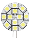 Allpa G4 LED Bulb, Side Pin, Ø31mm, 12x0,2w (2,5w)/10-30v, Warm White