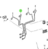Nanni Diesel 970312289 - Fuel Injection Pipe for High-Pressure Injection System