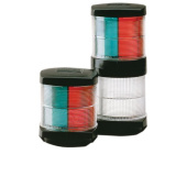 Hella Series 2984 3-Colors Navigation Light (& Anchor Light), 12v/1x25w & 1x10w, 2x112,5°/1x135° & 1x360°