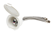 Allpa Mixer Tap With Built-In Cabinet, White Plastic