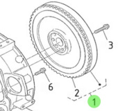 Nanni Diesel 970310876 - Complete Flywheel for Marine Diesel Engines